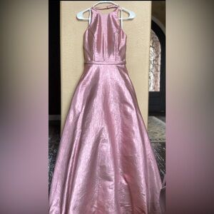 Madison James Shimmering Pink A-Line Skirt